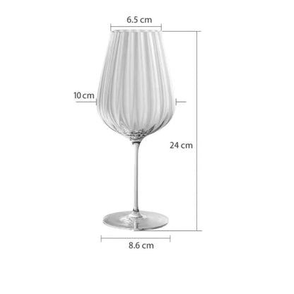 Getränkegläser – Wellenmuster aus Glas – Elegantes Design für Wein & Cocktails