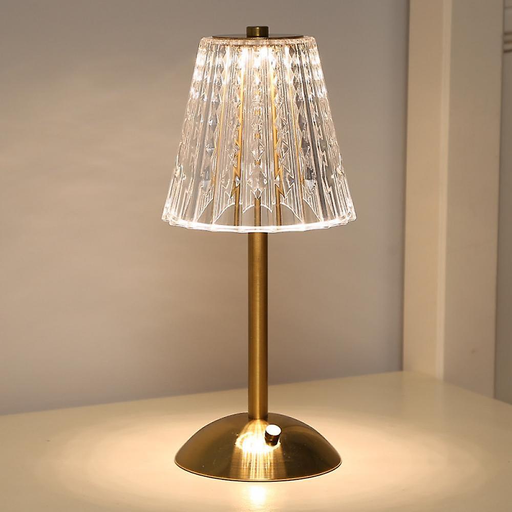 Garduru Elegante Kristall-Tischlampe | Goldenes Design | Stimmungsvolle Beleuchtung