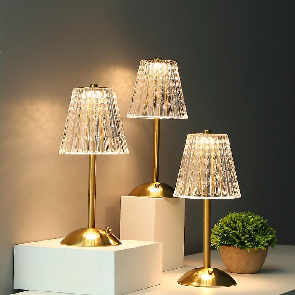 Garduru Elegante Kristall-Tischlampe | Goldenes Design | Stimmungsvolle Beleuchtung