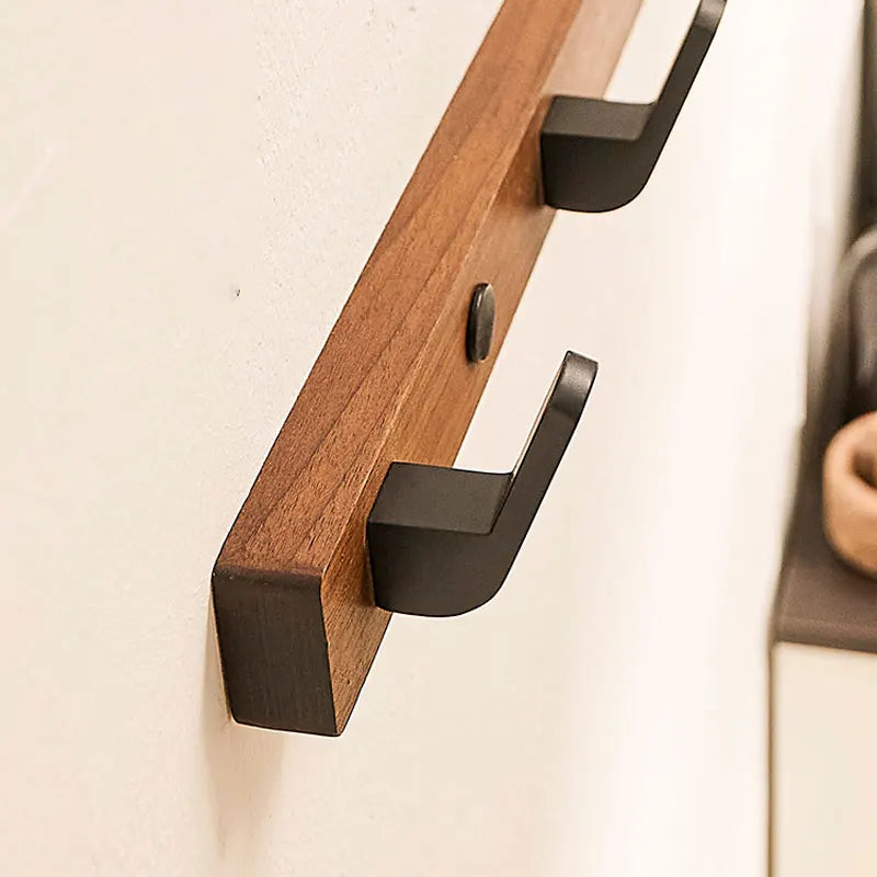 Vielseitige Holz Badezimmer Handtuch Kleidung 3-6 Haken Wandaufhängung