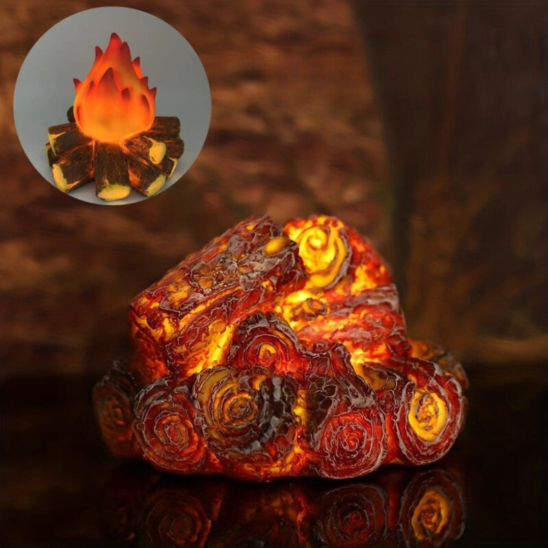 Garduru - Batteriebetriebene LED-Lampe mit Realistischem Flammeneffekt