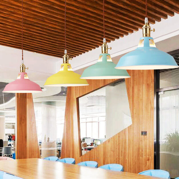 Pendelleuchte Industrielle Metall Bunte Deckenlampe