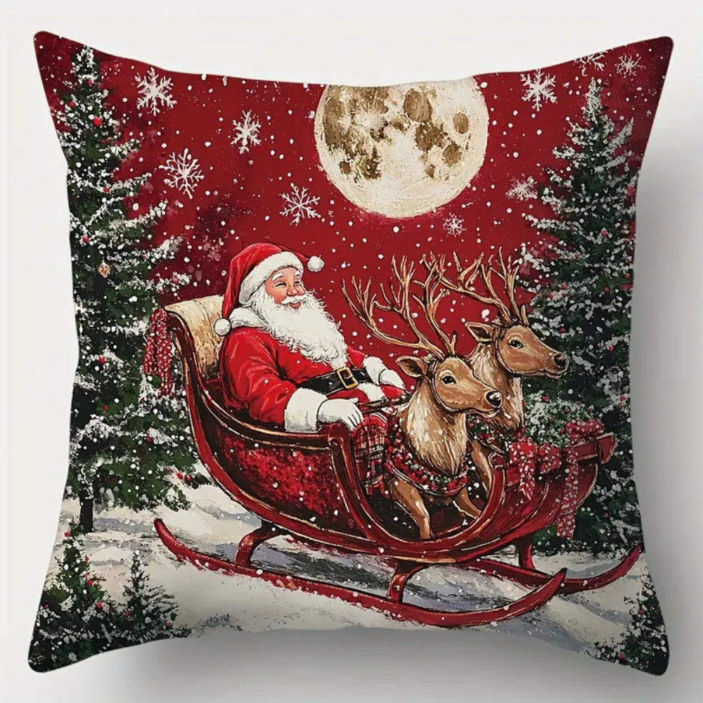 Santa’s Schlitten Weihnachtskissenbezug