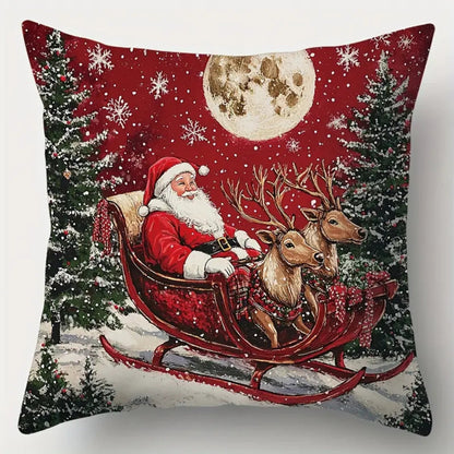 Santa’s Schlitten Weihnachtskissenbezug
