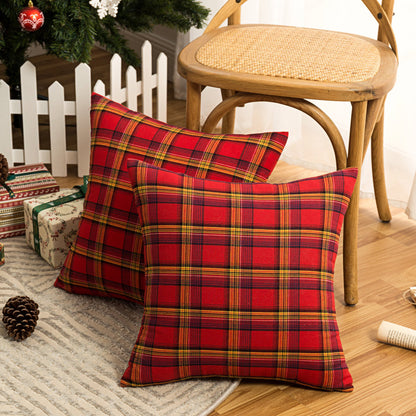 Weihnachtsfeier Traditionelle Schottische Karo-Quadrate Sofa/Couch Bezug