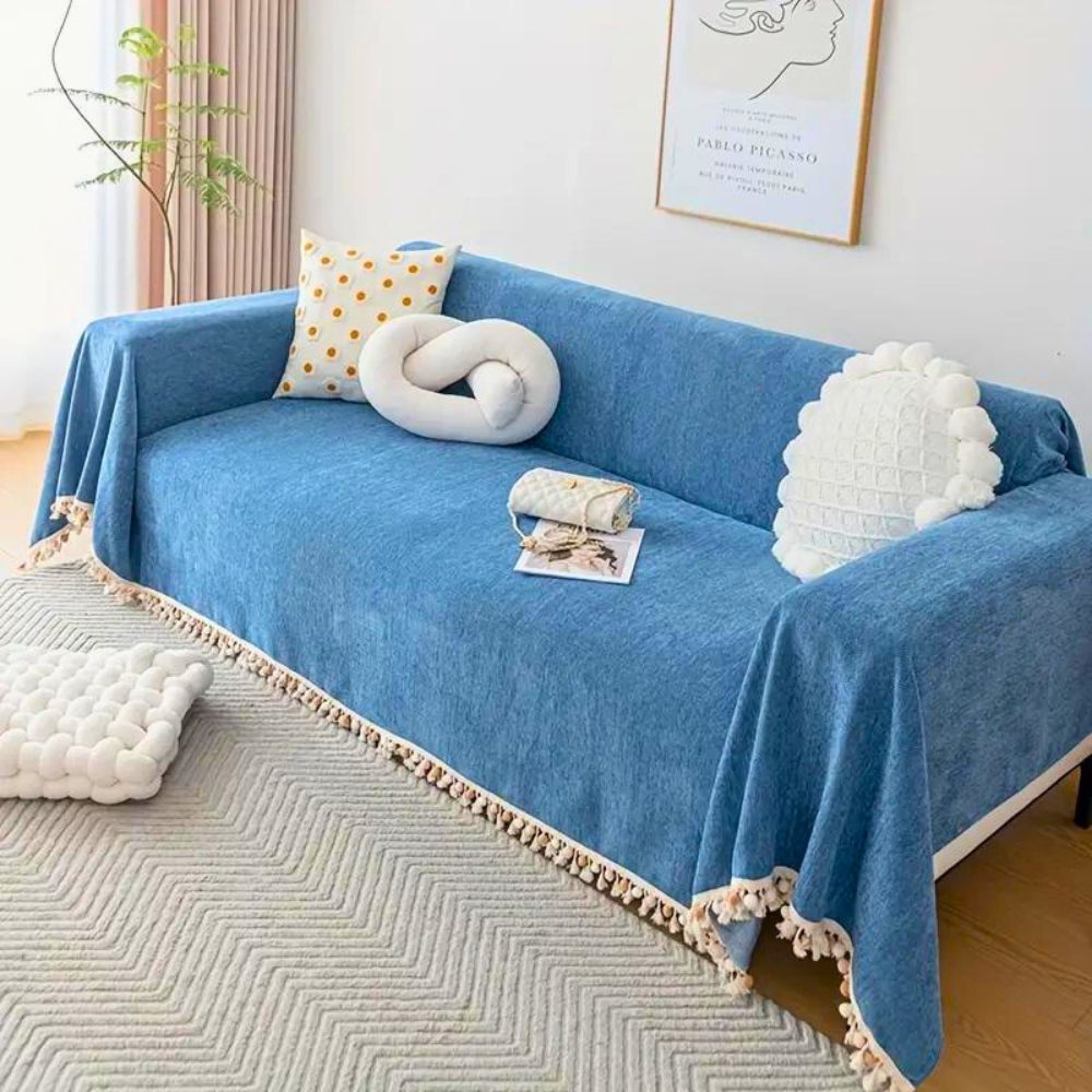 Elegante Plüschsofa-Decke Schutz