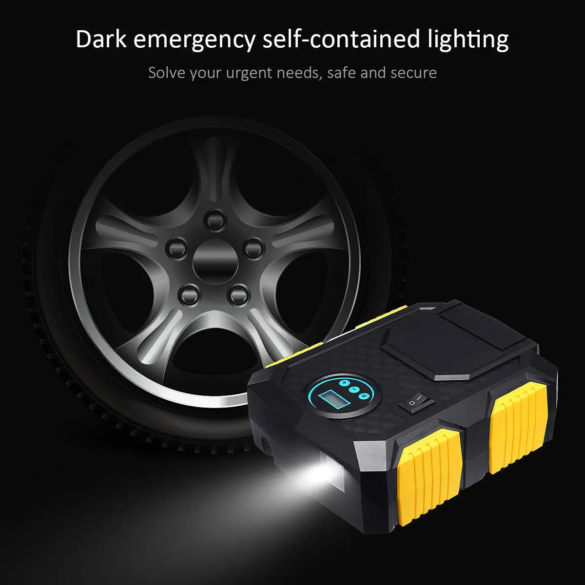 Tragbarer 12V Luftkompressor – Reifenpumpe für Auto & Camping