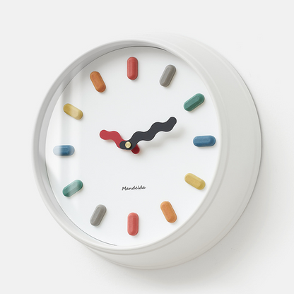 3D Nordische Wanduhr – Lautloses Uhrwerk, Umweltfreundliches Design, 33 cm für Moderne Wohnzimmer