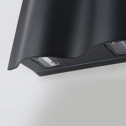 LED Wandleuchte Außen Modern Schwarzes Wandlicht