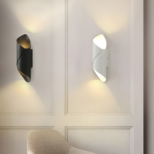 Wandleuchte modern schwarz Aluminium außen Wandleuchte