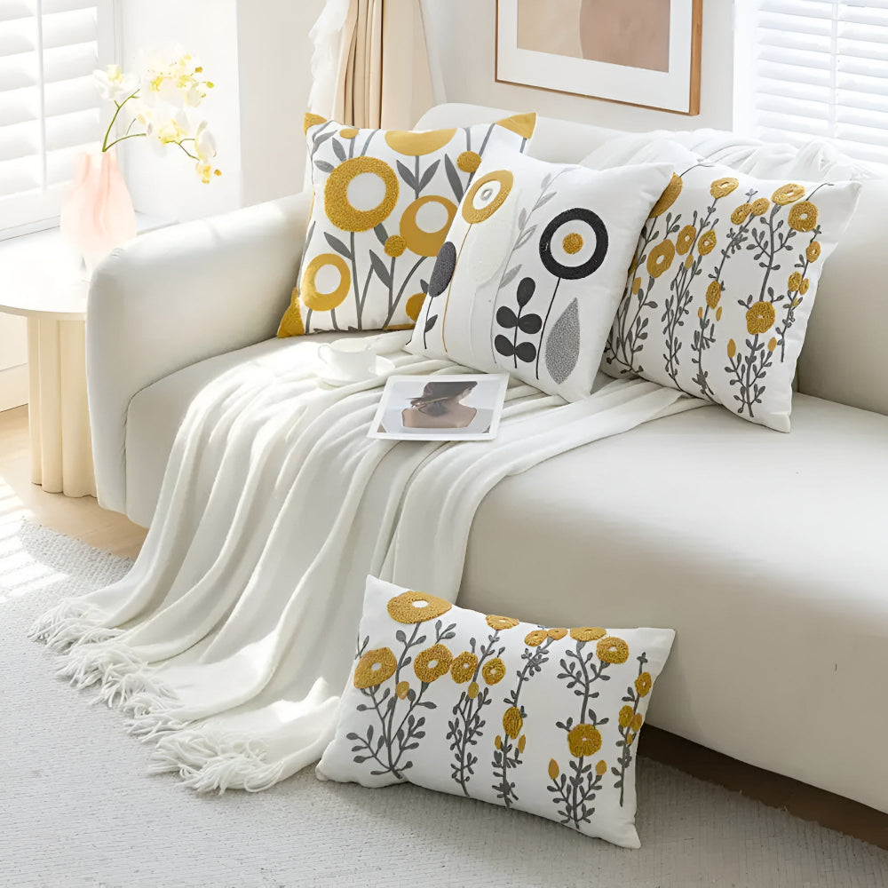 Garduru Kissenbezug mit floralen Motiven – Eleganz für Ihr Zuhause