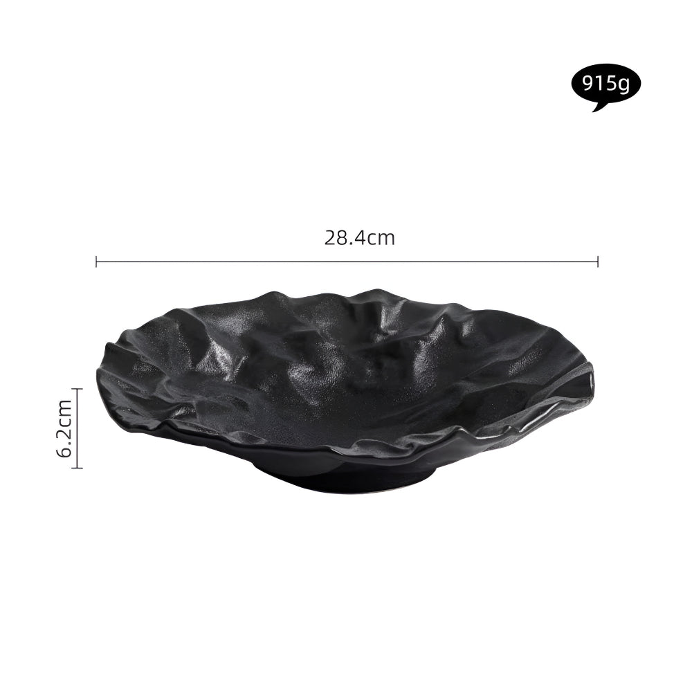 Artisan zerknitterte Papierkeramikplatte