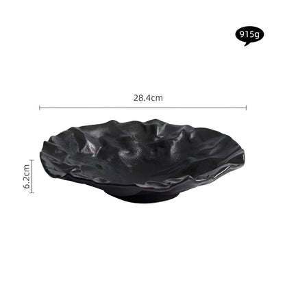 Artisan zerknitterte Papierkeramikplatte