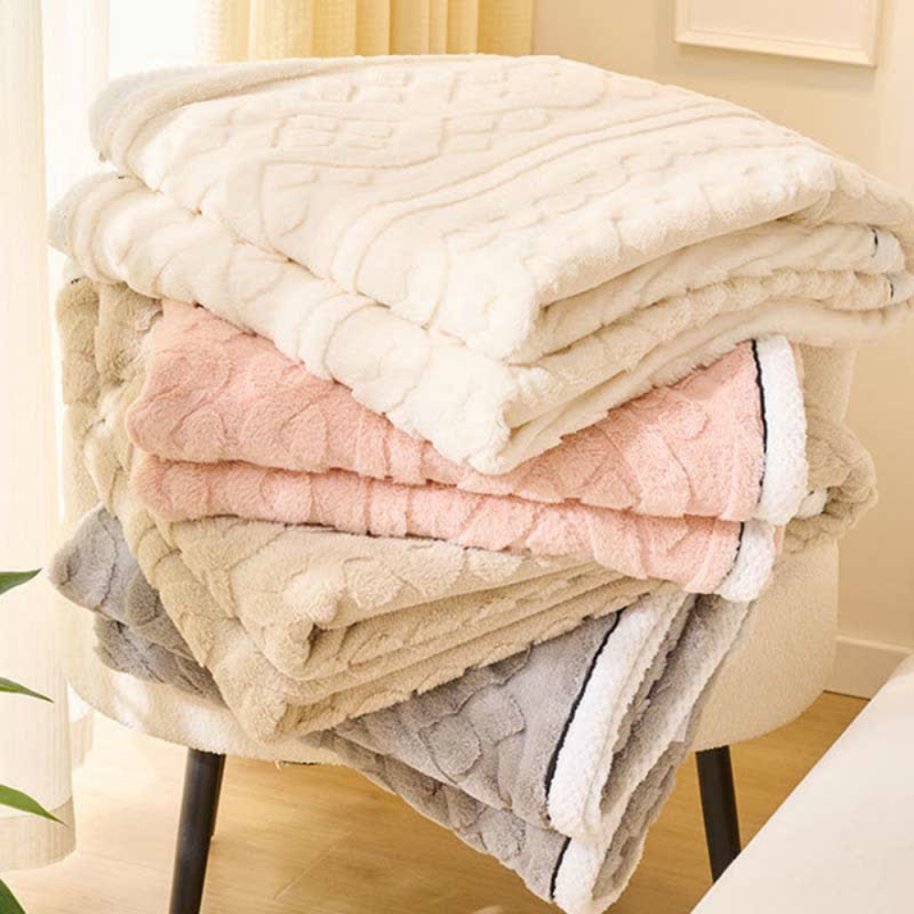 Samt Jacquard Weiche Fleece Decke