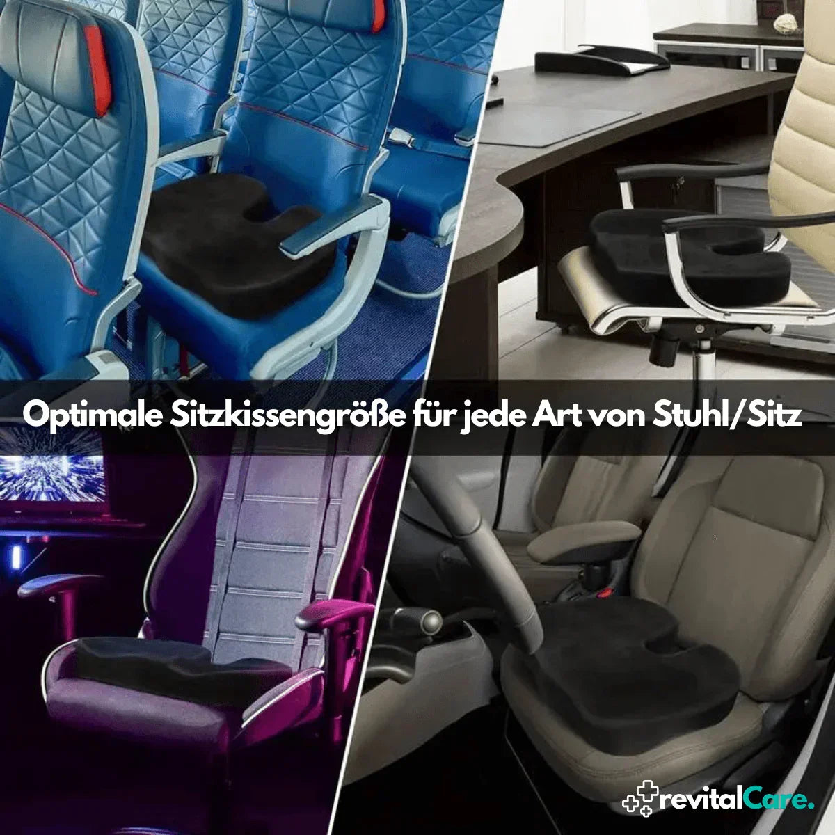 Ergonomisches 4D Komfort Sitzkissen mit Orthopädischer Unterstützung