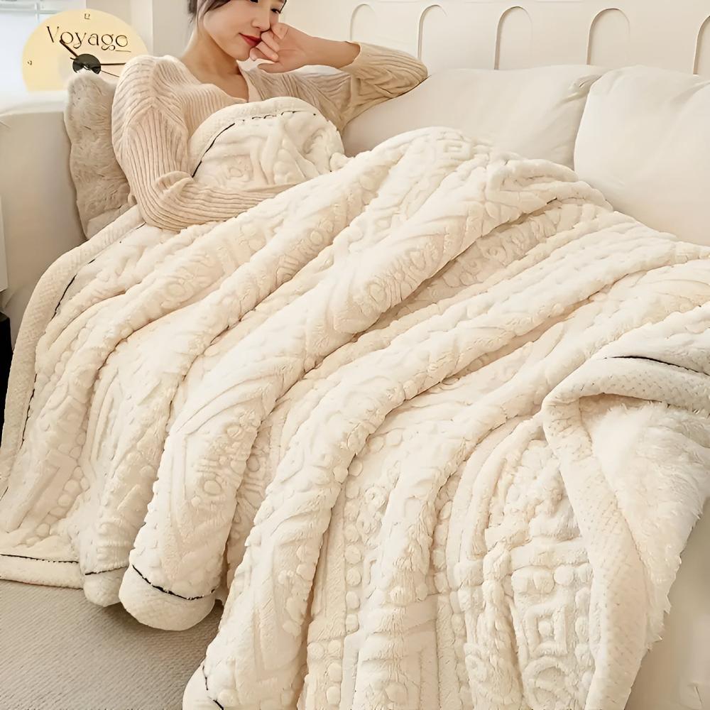 Samt Mandala Sherpa Decke
