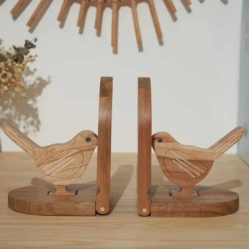 Sparrow Bird Holz Multi-Use Buchstützen