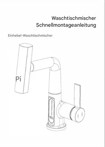 Intelligenter Wasserhahn mit LED-Temperaturanzeige