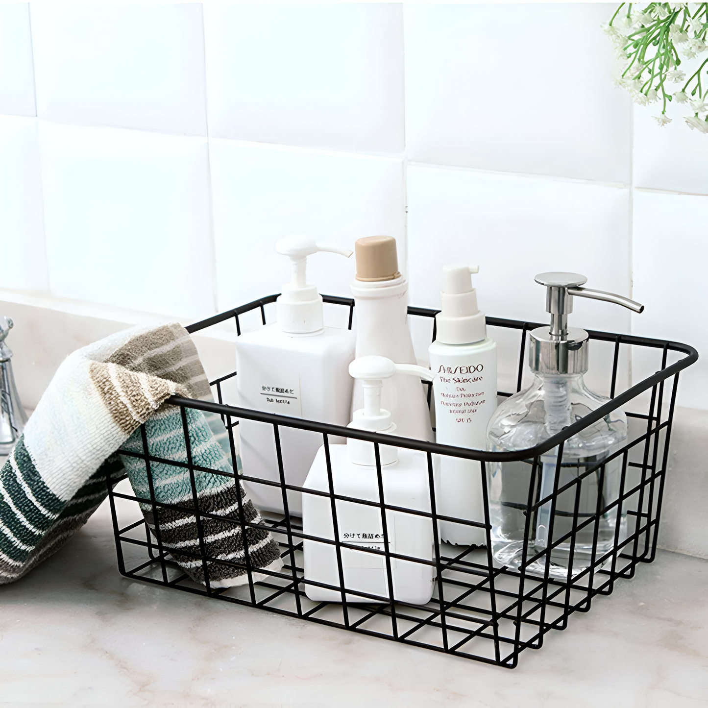 Sleek Wire Organizer Aufbewahrungskorb