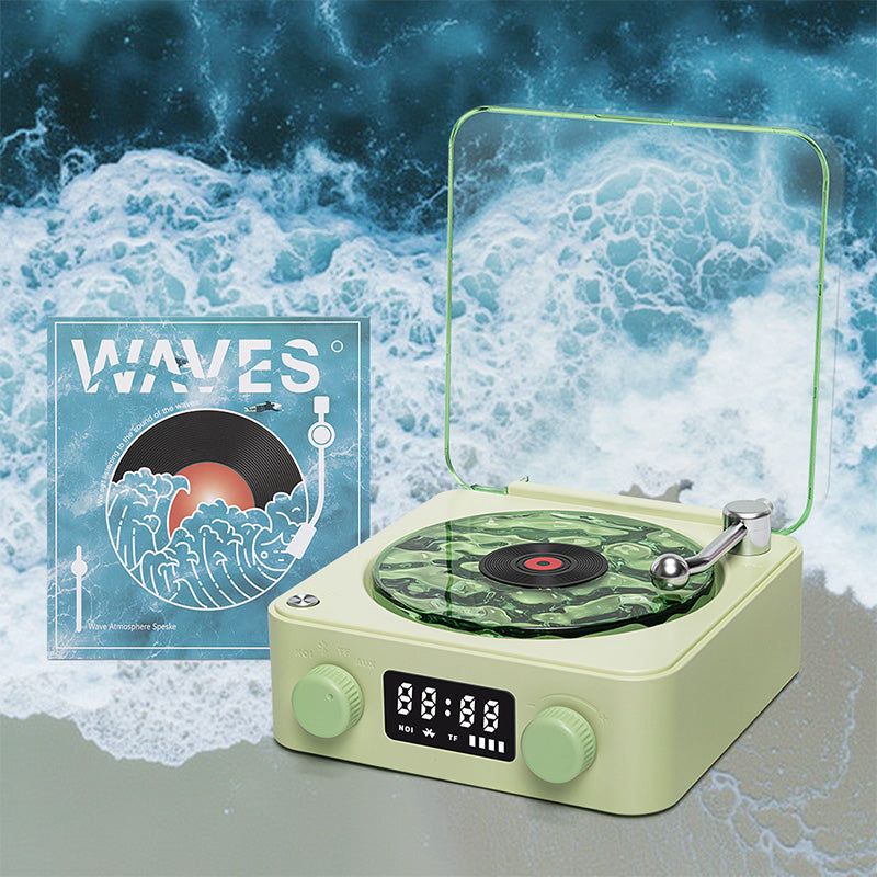 Waves Retro Bluetooth Schallplatten Spieler