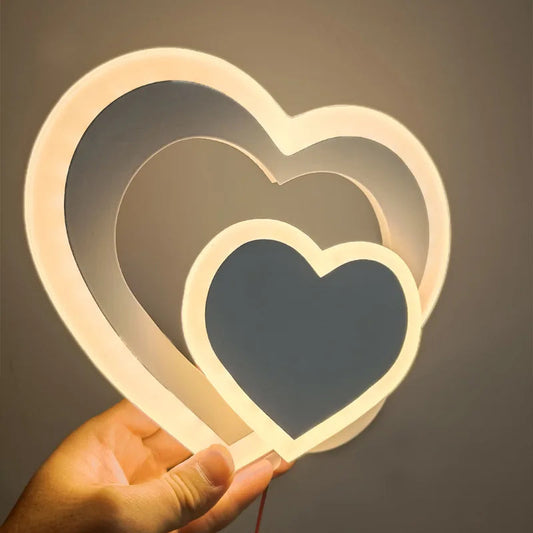 Garduru - Herzförmige LED-Wandlampe für Romantische und Entspannte Momente