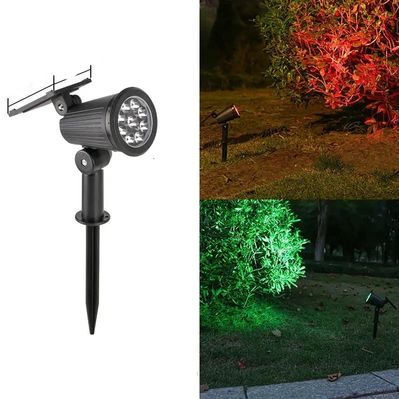 Solar-LED-Strahler - Gartenlampe - Einstellbare Helligkeit - Wasserdicht