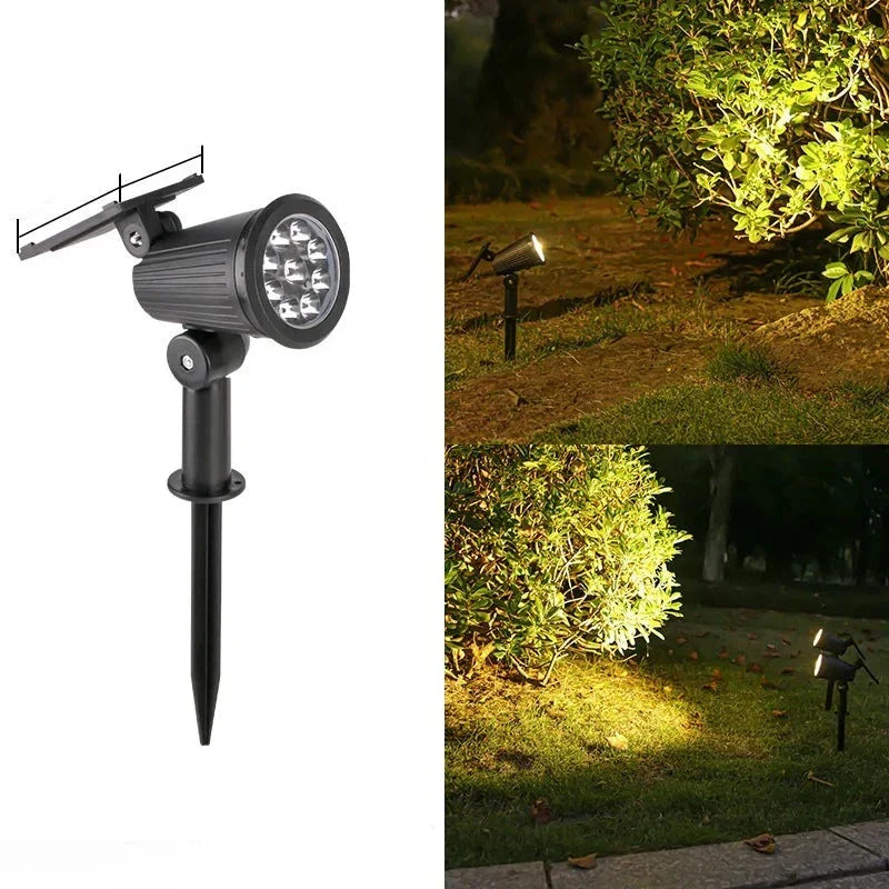 Solar-LED-Strahler - Gartenlampe - Einstellbare Helligkeit - Wasserdicht