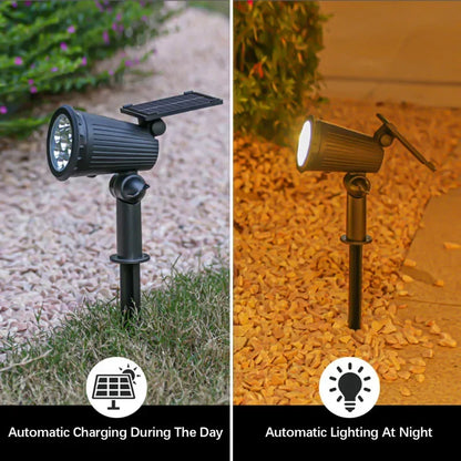 Solar-LED-Strahler - Gartenlampe - Einstellbare Helligkeit - Wasserdicht