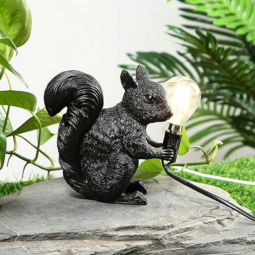 Garduru Nordische Eichhörnchen Tischlampe | Designer-Deko | LED Stimmungslicht | Perfekt für Zuhause