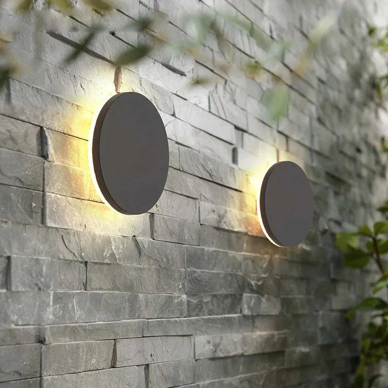 Wandleuchte Modern Schwarz Außen LED Lampe