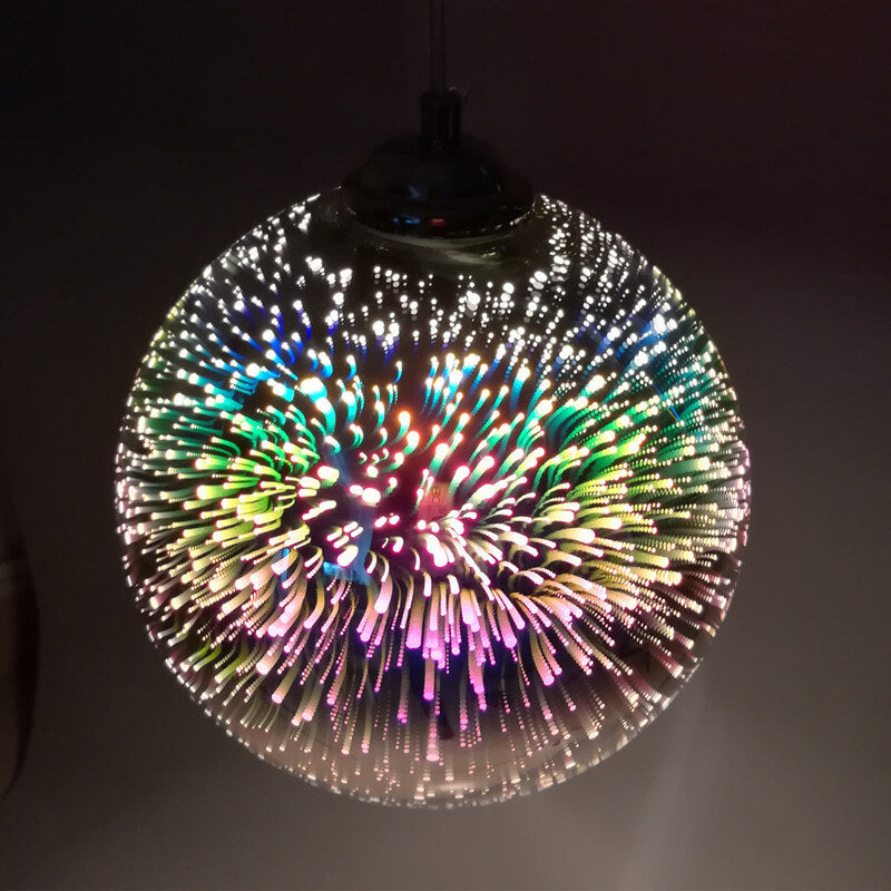 Garduru – 3D Feuerwerks Glas Pendelleuchte