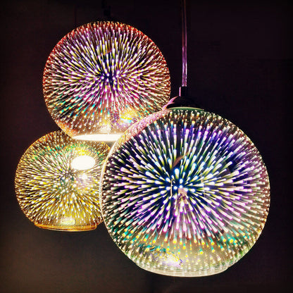 Garduru – 3D Feuerwerks Glas Pendelleuchte