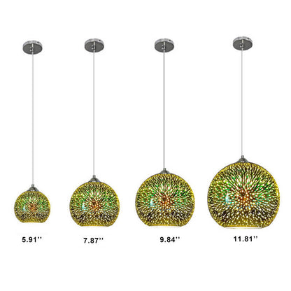 Garduru – 3D Feuerwerks Glas Pendelleuchte