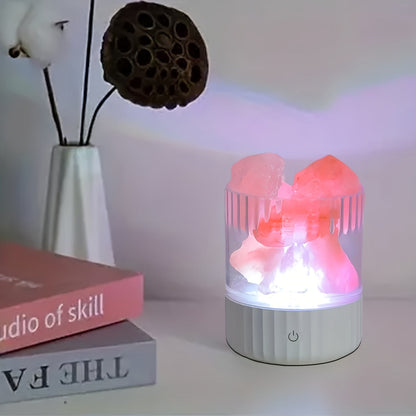 Himalayan Saltlampe - Weiches, Gemütliches Farbwechsel-Nachtlicht für Romantische Atmosphäre