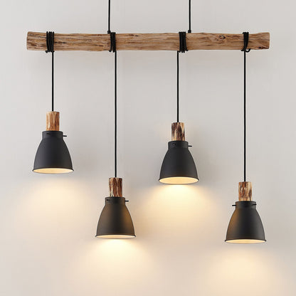 Pendelleuchte Rustikales Holz Metall Deckenlampe