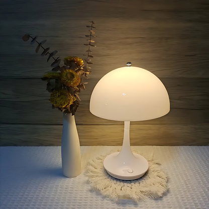Bauhaus Mushroom Lampe – Wiederaufladbar, Elegant & Touch-Steuerung