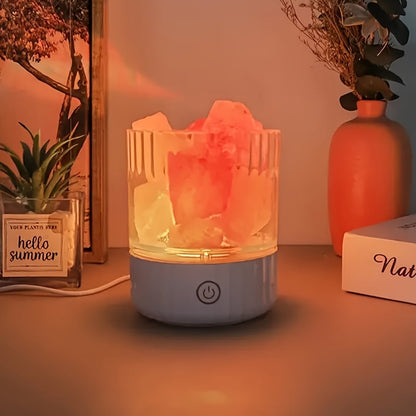 Himalayan Saltlampe - Weiches, Gemütliches Farbwechsel-Nachtlicht für Romantische Atmosphäre