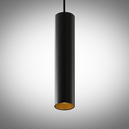 Pendelleuchte Modern Schwarz Aluminium Zylinderlampe