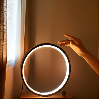 Garduru Minimalistische Dimmbare Runde Tischlampe - RumiLight