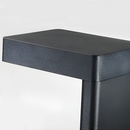 Solar Gartenweg Licht mit schwarzem Metallrahmen