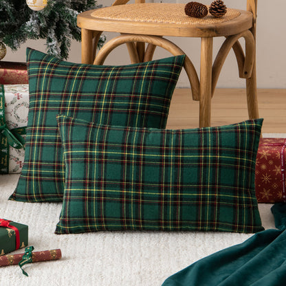 Weihnachtsfeier Traditionelle Schottische Karo-Quadrate Sofa/Couch Bezug