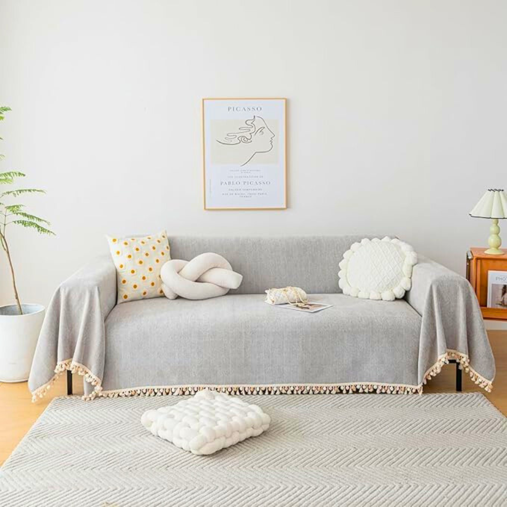 Elegante Plüschsofa-Decke Schutz