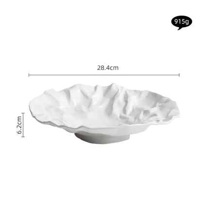 Artisan zerknitterte Papierkeramikplatte