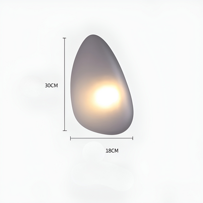 Garduru Light – Nordische Kieselstein-Style LED-Wandleuchte