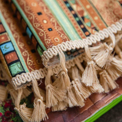 Bunte Quastenvorhang Lichtfilternde Gardinen