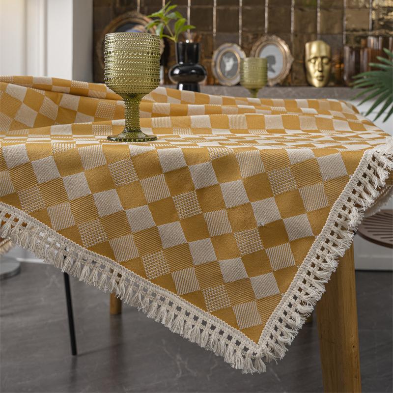 Retro Diamond Jacquard Tischdecke