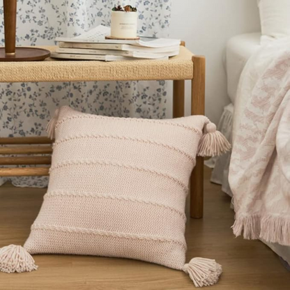 Nordic Strickfransen Kissen