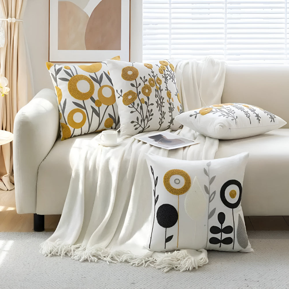 Garduru Kissenbezug mit floralen Motiven – Eleganz für Ihr Zuhause