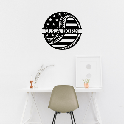 Amerikas Lieblingsbeschäftigung - Metallschild