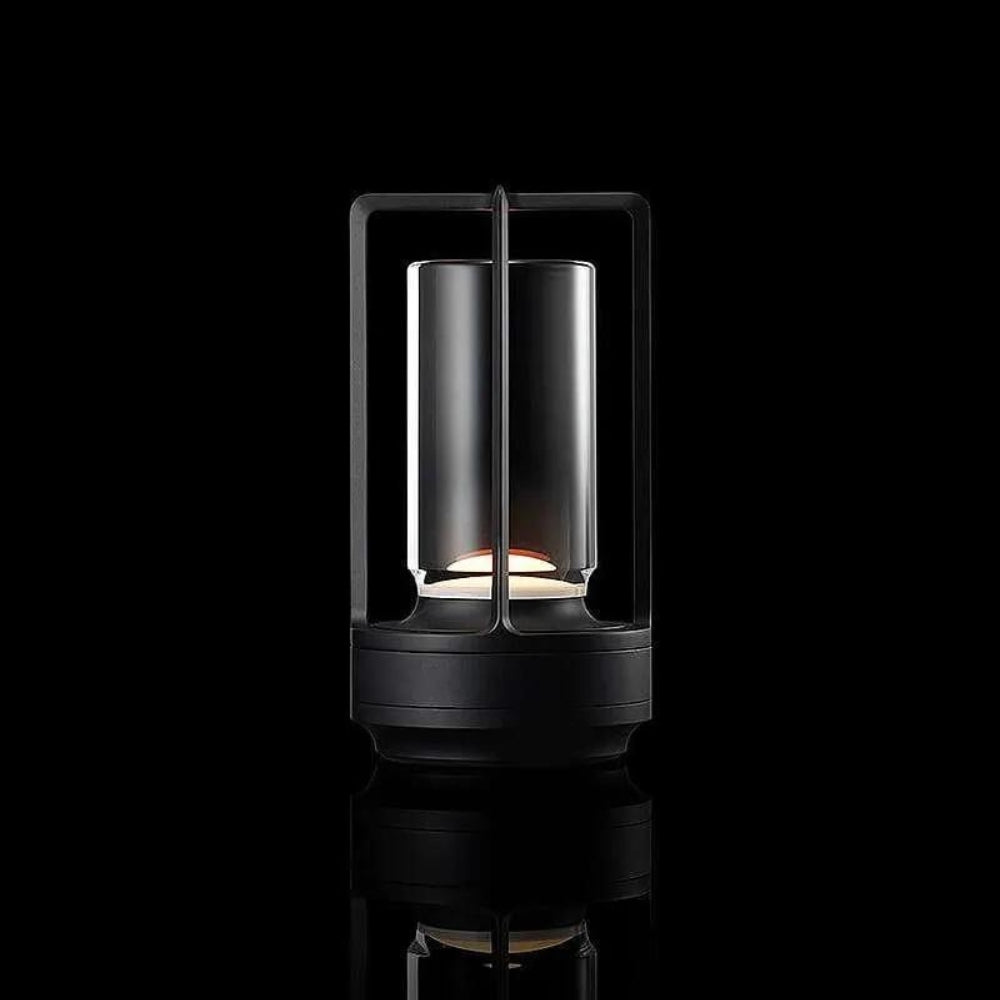 LumiNordic – Kristall Tischlampe mit dimmbaren LED und wiederaufladbarer Batterie